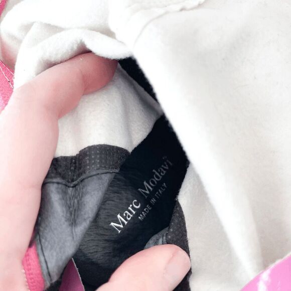 Marc Modavi Womens Patent Leather Knee High Rain Boots Shoes Pink Size 40 - Picture 6 of 11